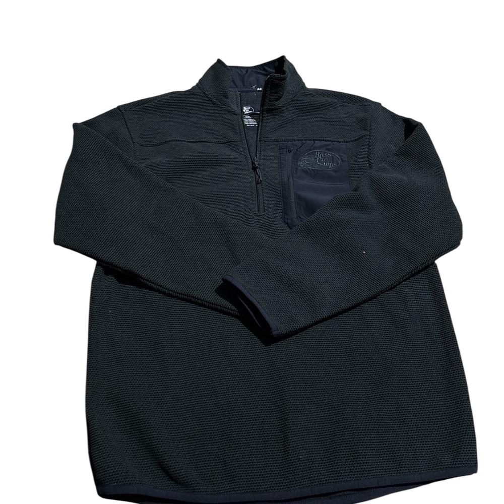 Bass Pro Shops Men's Charcoal Zip-Up Sweater